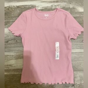 SO Women's Short Sleeve Pink Tee